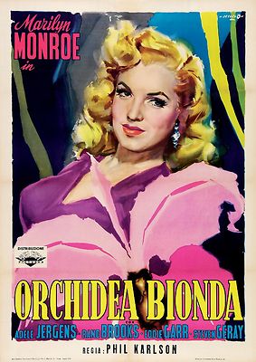 ORCHIDEA BIONDA LADIES OF THE CHORUS POSTER MARILYN MONROE JERGENS BROOKS