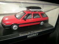 1:43 Norev Renault 21 Nevada 1989 Red/Rot Mit ZubehöR In Ovp