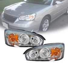 Headlight Assembly For Chevy Malibu 2004-2008 Headlamps Left+Right Side Halogen