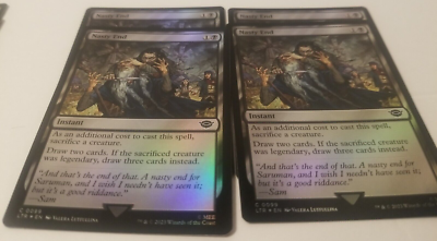 MTG 4X FOIL ): LTR: Nasty End