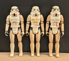 Vintage 1977 Kenner Star Wars Stormtrooper Action Figures Lot Of 3