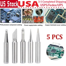 5 Pcs Solder Screwdriver Iron Tip For Hakko Soldering Station Tool Set 900M-T US