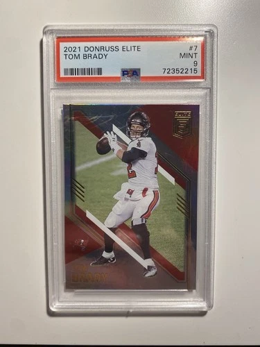 2021 Panini Donruss Elite Tom Brady #7 Base Set PSA 9 Buccaneers