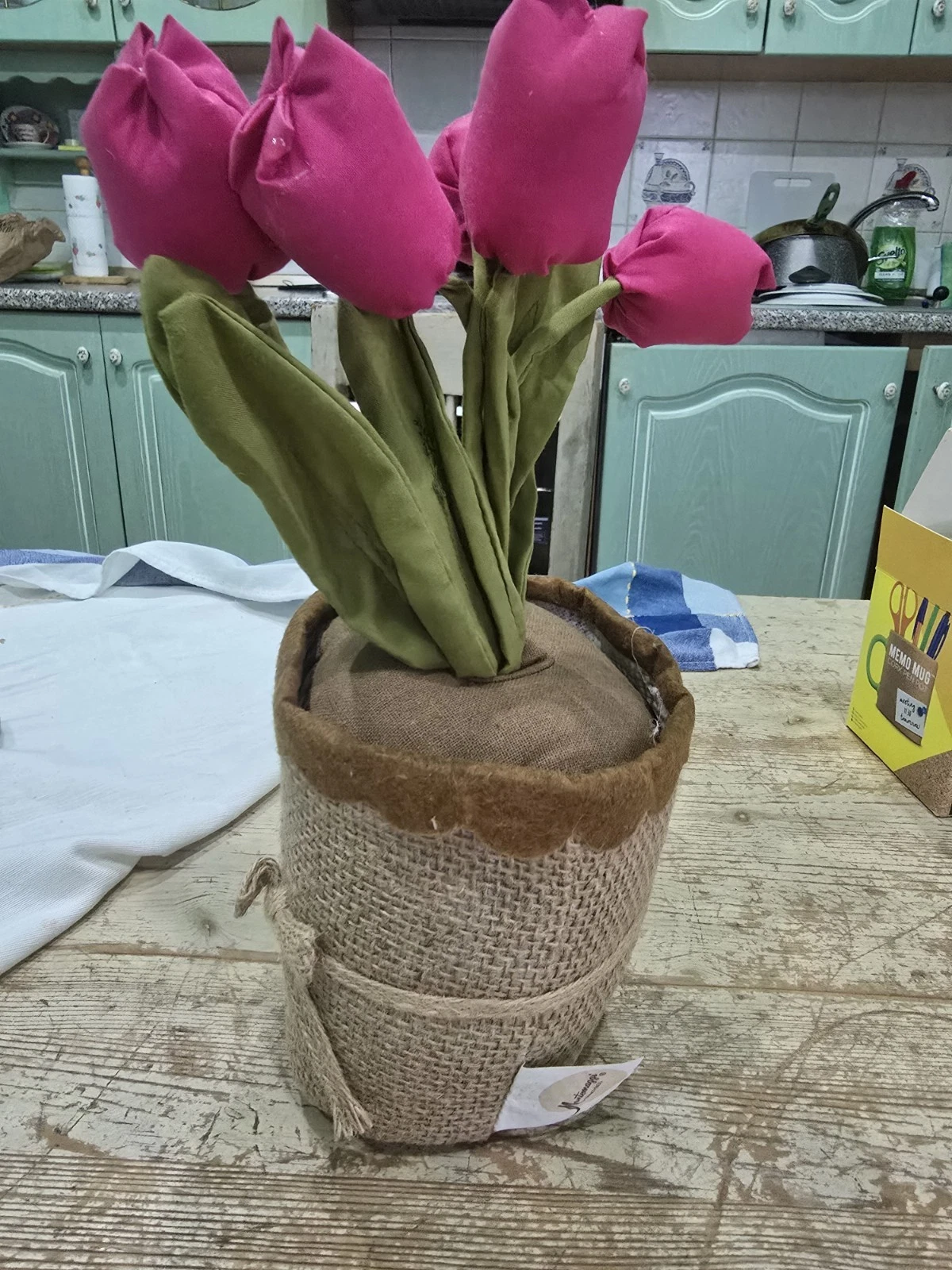 Montemaggi Door Stopper Tulips Fabric Flowers Decorative