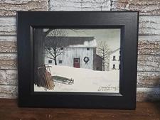 Billy Jacobs "Christmas Time's A Coming" Framed Print Summer Snow Art 9x12 13x16