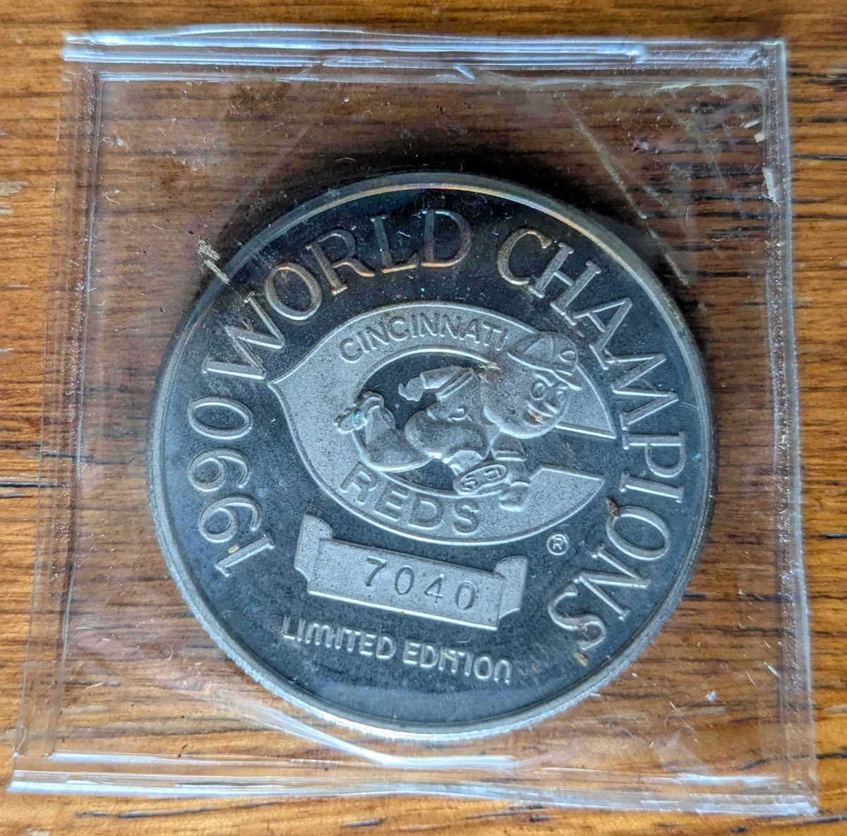 1990 WORLD SERIES CHAMPION REDS, Limited Edition .999 One Troy