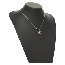Collana quadrifoglio CHANEL metallo argento CC originale bs26614