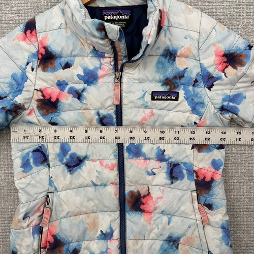 Patagonia Jacket Kids XS 5-6 Down Puffer Full Zip Winter Coat Floral Print - Picture 7 of 18