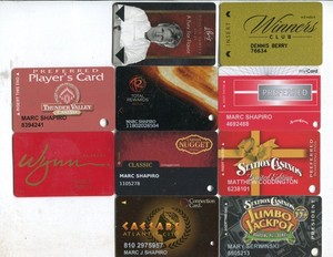 Slot cards - 20 all different - Casino
