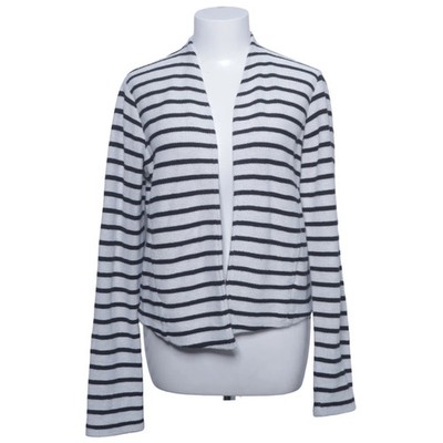 ESPRIT, Strickjacke, Damen, Größe: L, Schwarz/Grau, Baumwolle, Streifen #WkG