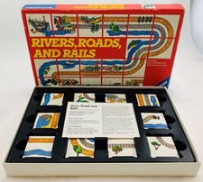 1984 Rivers, Roads & Rails Game by Ravensburger Complete in