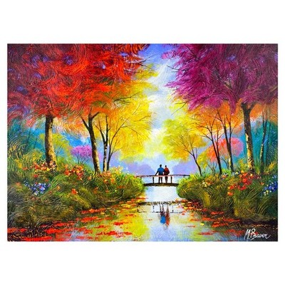 Mark Braver, Original Painting on Canvas, Hand Signed, Letter of Authenticity.