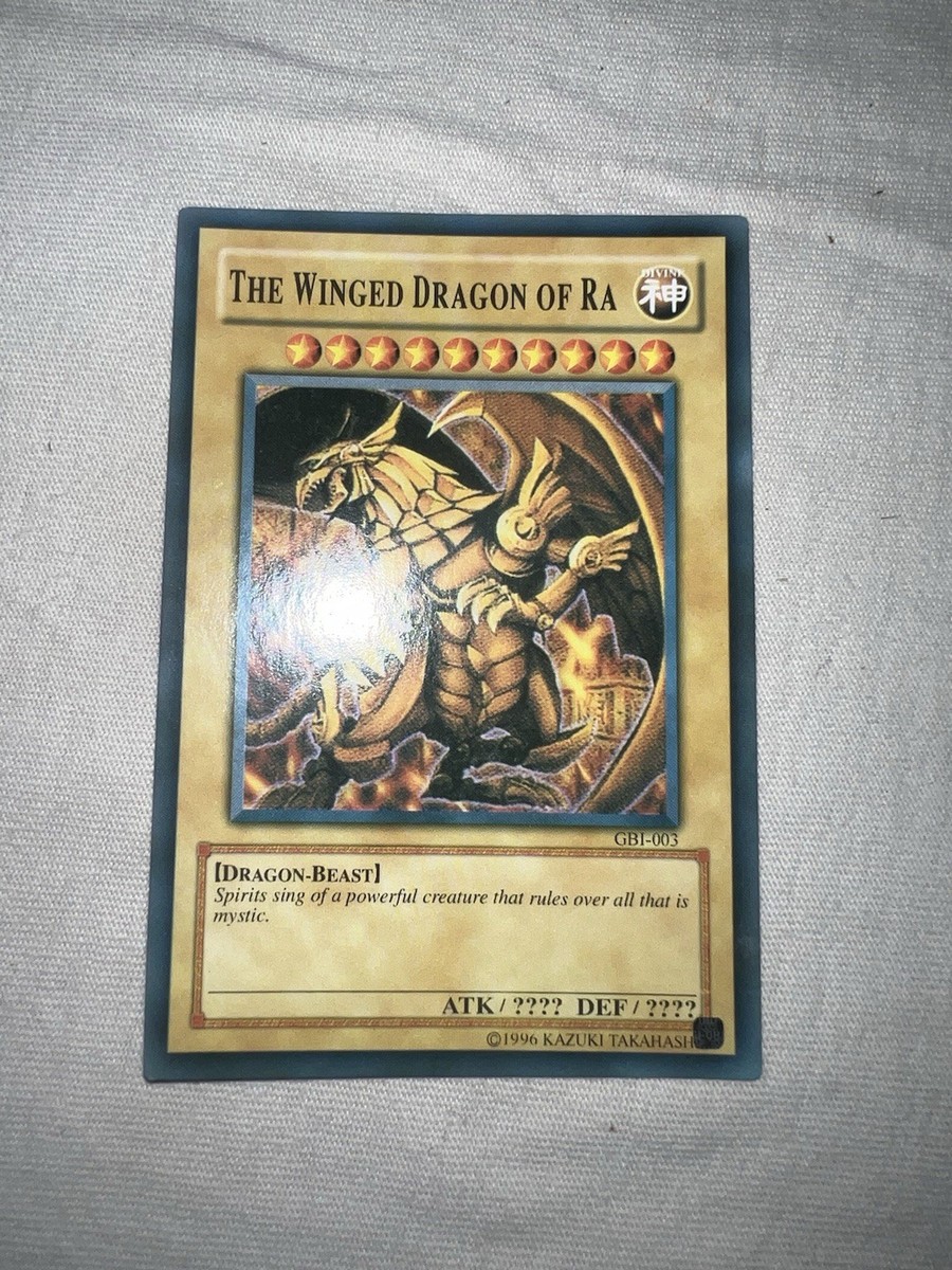 Possible Fake YuGiOh The Winged Dragon of Ra GBI-003 Egyptian God