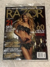 Razor December/January 2005 magazine featuring Marisa Miller on the cover
