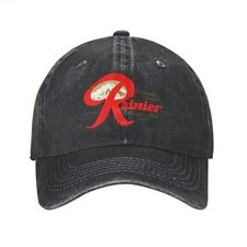 Rainier Beer Printed baseball cap Unisex outdoor sports leisure adjustable hat