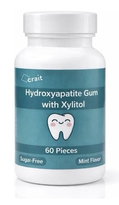 crait Hydroxyapatite Gum With Xylitol Remineralizing Fresh Breath Mint 60pieces
