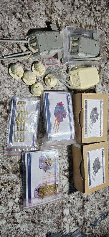 Yamato 1/200 L'arsenal Resin Upgrade Parts, Main & Secondary Battery + AA