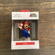 Hallmark Nintendo Super Mario With Super Mushroom Christmas Ornament