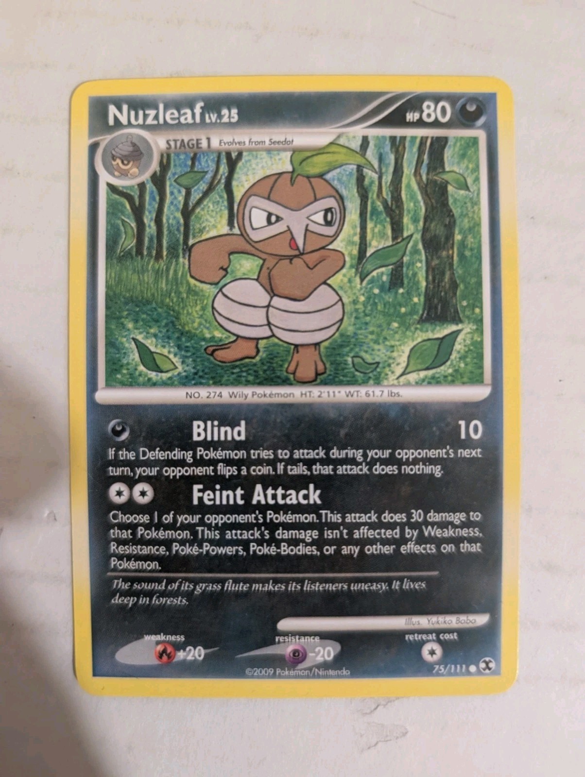 Nuzleaf 75/111 | Platinum - Rising Rivals | Uncommon | Pokemon NM
