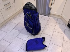 MIZUNO Kuma 14 Way Golf Cart Trolley Bag With Rain Cover - All Zips Work