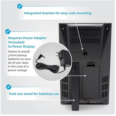 Vertical Weather Forecaster with Indoor/Outdoor Temp