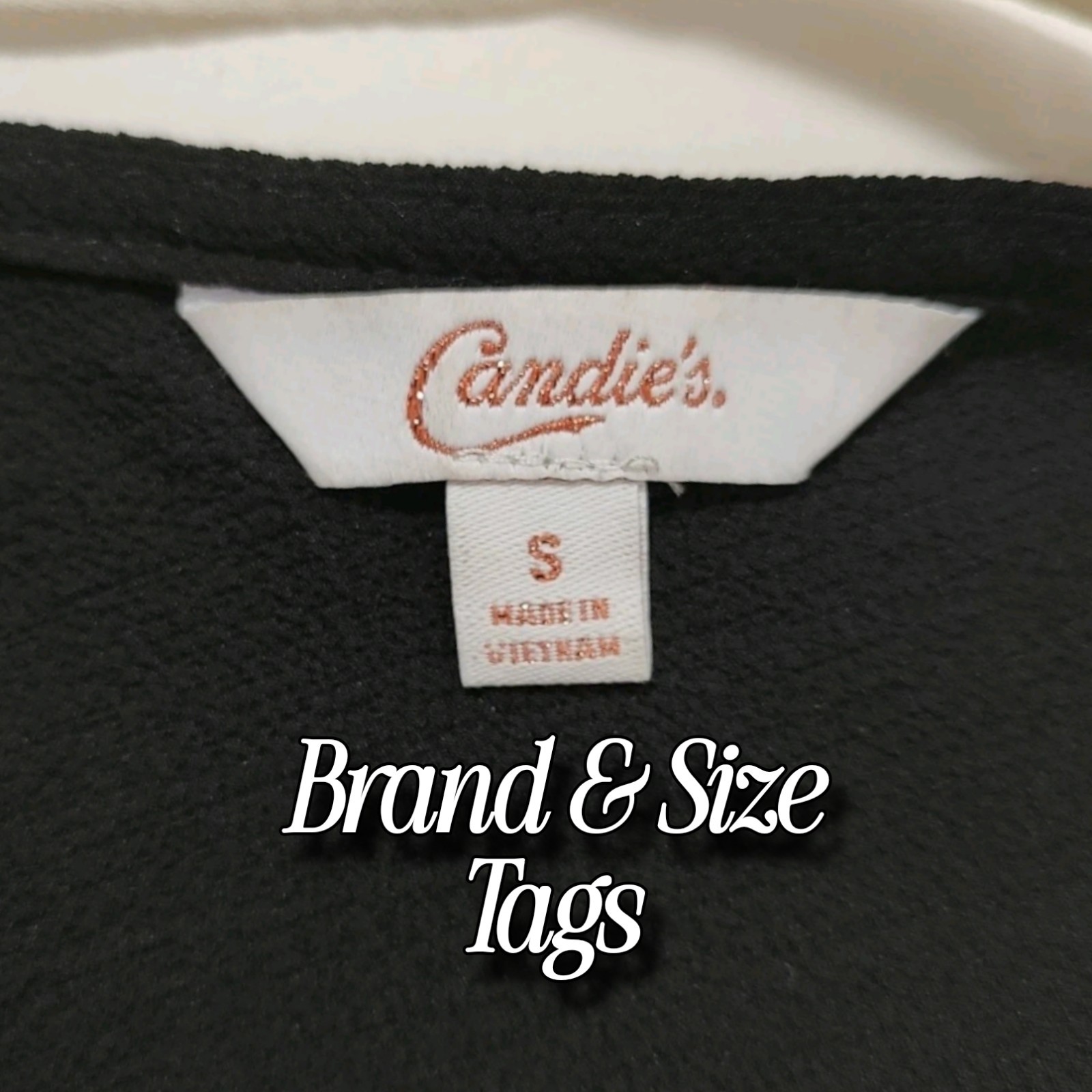 Candie's Chemisier Noire Sans Manches à Découpes Femme Taille Petite 