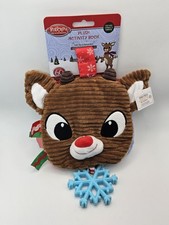 Rudolph the Red-Nosed Reindeer Christmas Deer Plush Crinkle Book Baby Teether