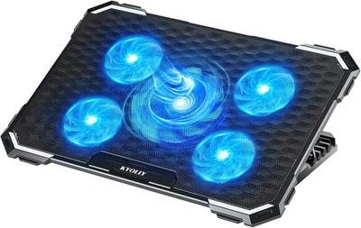 KYOLLY Upgrade Laptop Cooling Pad,Gaming Laptop Cooler with 5 Quiet Fans,2 USB P