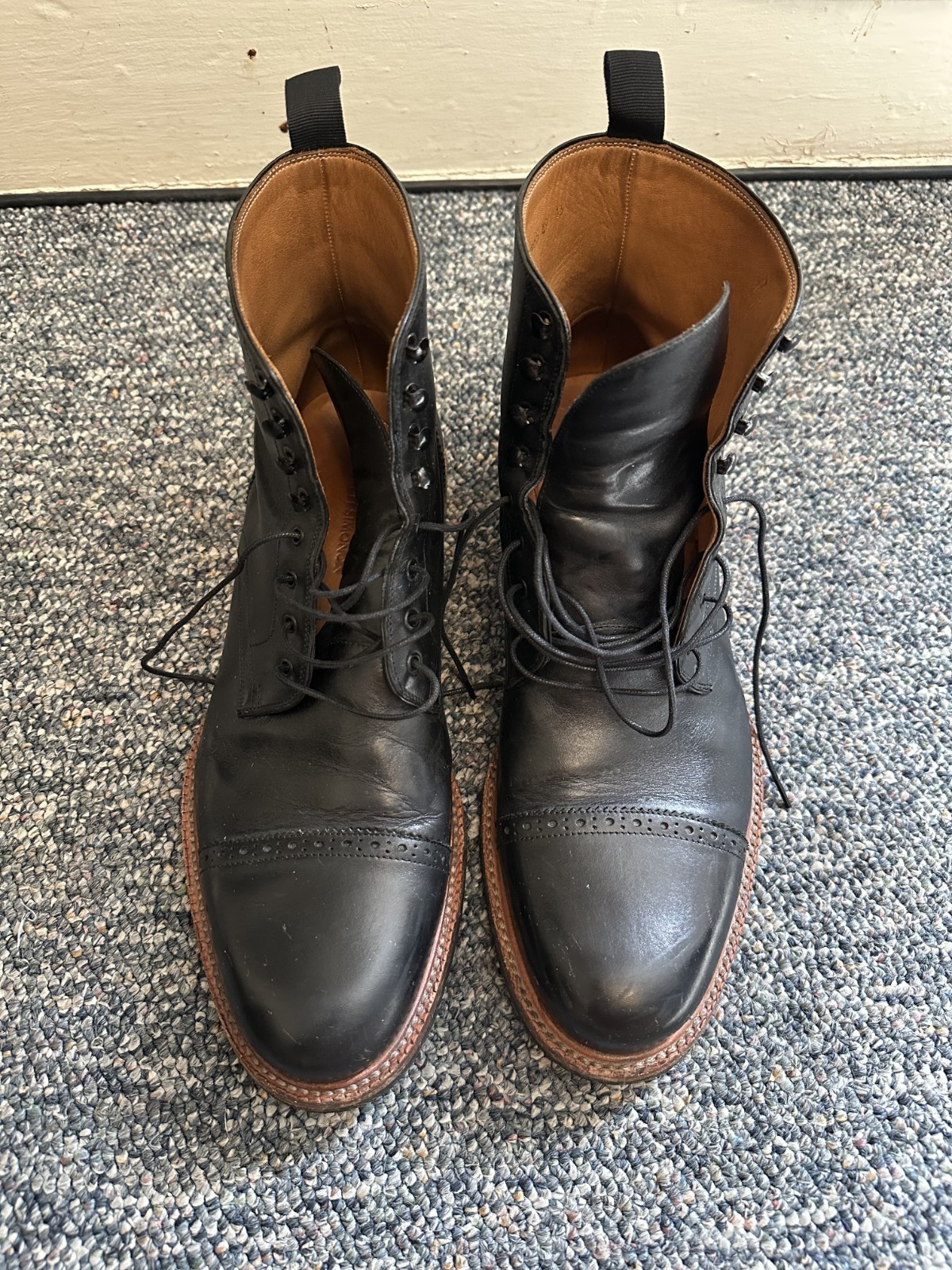 Black pair of Beckett Simonon Medina Boots size 13 in good condition.
