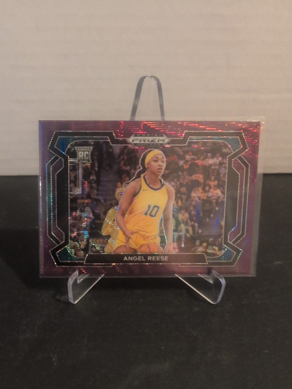 2024 Prizm Draft Picks Angel Reese RC Variation Purple Wave Prizm #38