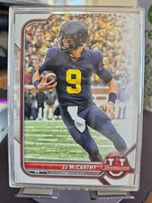 2022 Topps Bowman U University #79 JJ McCARTHY Michigan Wolverines VIKINGS Card
