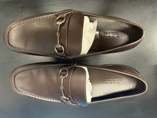 NEW Gucci Leather Horsebit Comfort Loafers Moccasins Driving Shoes 12.5