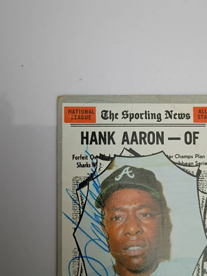 1970 Topps - Hank Aaron #462 autógrafo firmado raro Foto 3 de 4