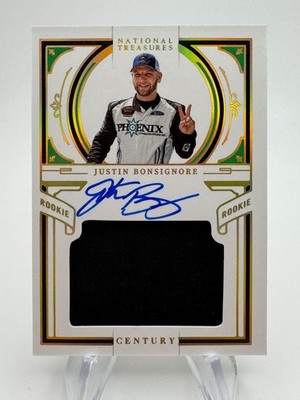 2023 National Treasures JUSTIN BONSIGNORE Holo Gold Rookie Patch Auto /10 RMAJBG