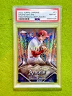 Shohei Ohtani WHITE SPARKLE PRIZM REFRACTOR CARD GRADED PSA 8  Topps 2022 Chrome