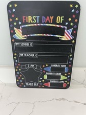 First and Last Day of School Chalkboard Message Boards, Framed, Kids