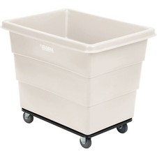 12 Bushel Plastic Bulk Box Truck Steel Chassis Base White 38-2/5"L x 28-9/10"W x