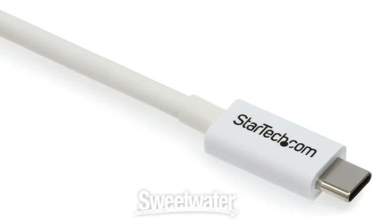 Startech Thunderbolt 3 Cable - 2m, 20 Gbit/s, USB-C - White - Image 3 of 4