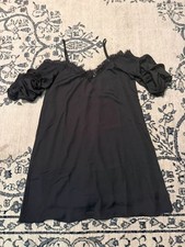 Entro brand, short little black dress, size medium, polyester material
