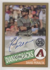 2020 Topps 1985 Baseball Series 2 Gold 5/50 David Peralta #85A-DPE Auto 4l3