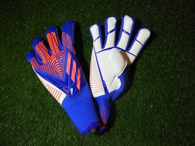 Adidas Predator blau und pink Fingersaves UR2.0 Torwarthandschuhe Größe 9