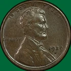 1929-D Lincoln Wheat Cent Choice Almost Uncirculated AU+ Coin, Scratch #40174