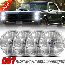 Fits Pontiac Gto Grand Prix Dot 5.75 5-34 Round Halogen Headlights Hilo Beam Fits Pontiac Gto Grand Prix Dot 5.75 5-34 Round Halogen Headlights Hilo Beam