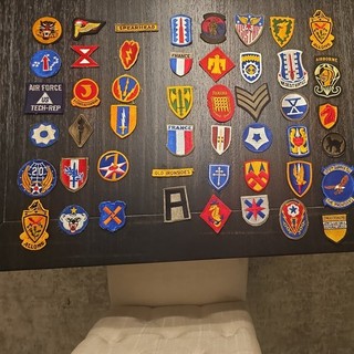 Lot of 48 WW2 and post war Era U.S. Military Patches