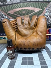 50s Era J.C. Higgins 1621 Bob Feller Model Vintage Baseball Glove Refurbished