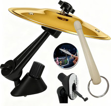 Mini Crash Cymbal Car Air Vent Decor - Gold Drum Accessory for Music Fans