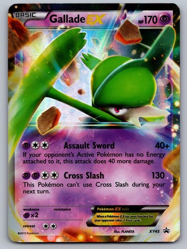 Gallade EX XY45 Holo Promo XY Promo Pokemon Moderately Played