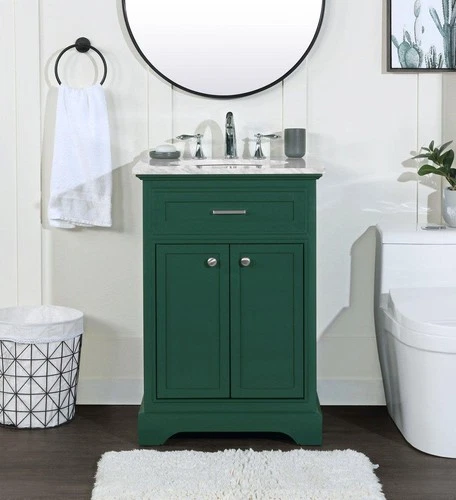 Elegant Lighting VF15024WH Americana 24" - Wood - Picture 3 of 12