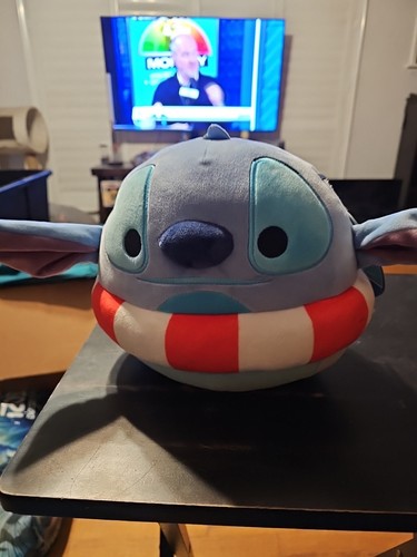 Squishmallow Kellytoy Peluche Disney Lilo & Stitch Salvavidas Anillo Puntada 8" WT NUEVO - Imagen 1 de 2