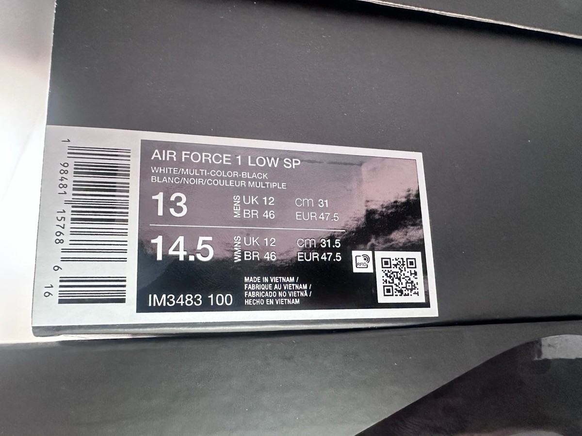 SUPREME x NIKE AIR FORCE 1 LOW x GOODENOUGH IM3483 100 SIZE 13 IN